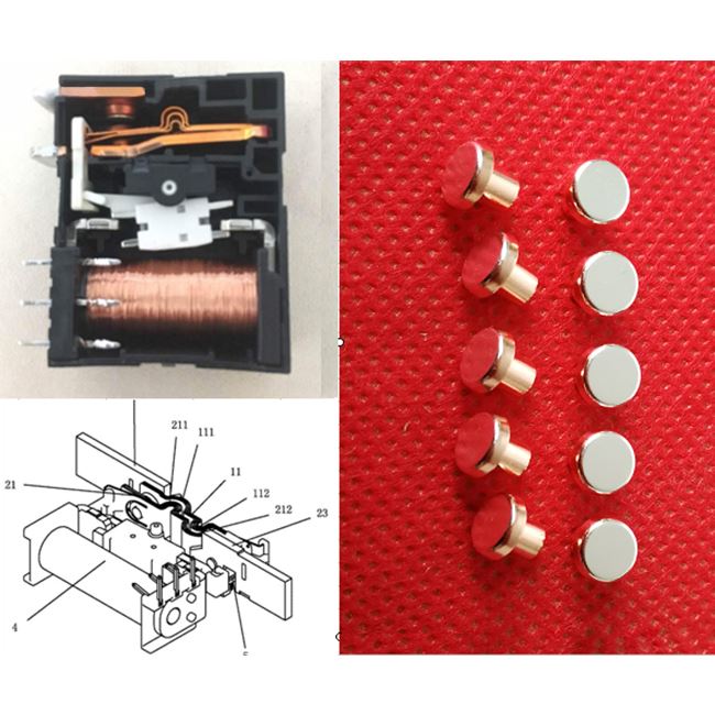 Kontak relai latching magnetik